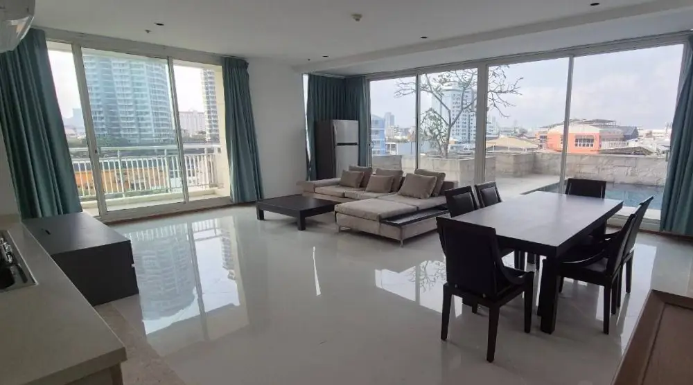Empire Place 3 bedroom condo for rent with private pool - Condominium - Yan Nawa - Chidlom