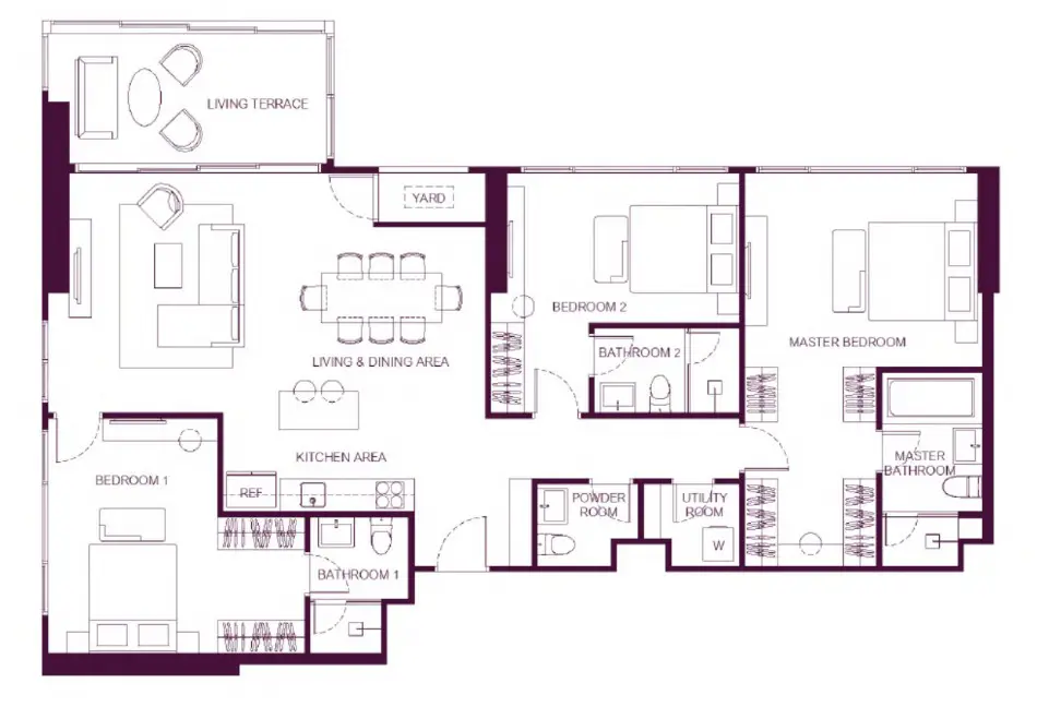 Widen by Sansiri 3 bedroom condo for sale pet friendly - Condominium - Thung Maha Mek - Sathorn