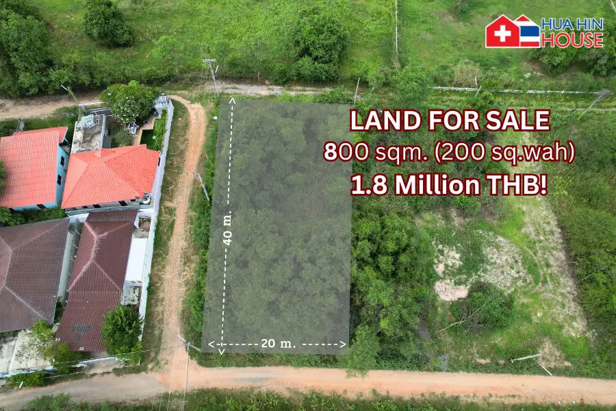 Affordable Hua Hin Land – Prime Location 1.8M! - Land -  - 