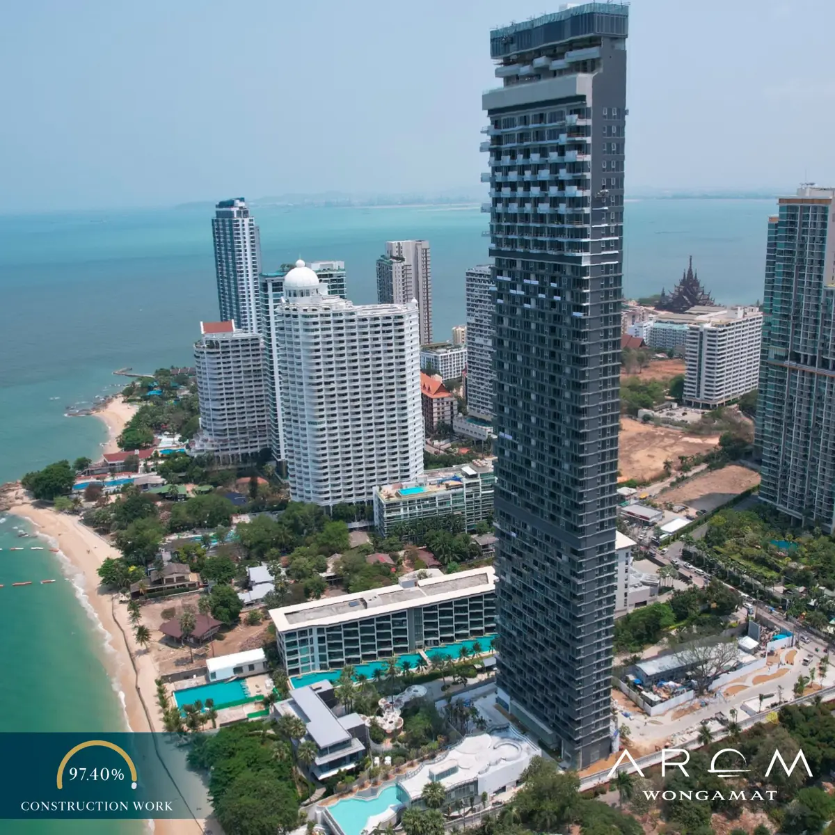 AROM WONGAMART 180° sea view for Sale - Condominium - Wong Amat Beach - 
