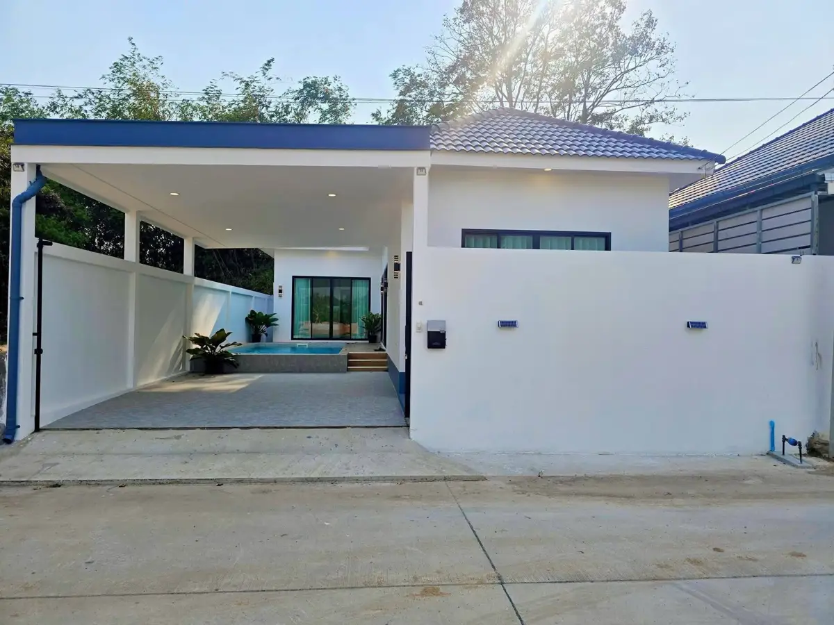 Single-story house for sale with private swimming pool - House - Map Phrachan - 