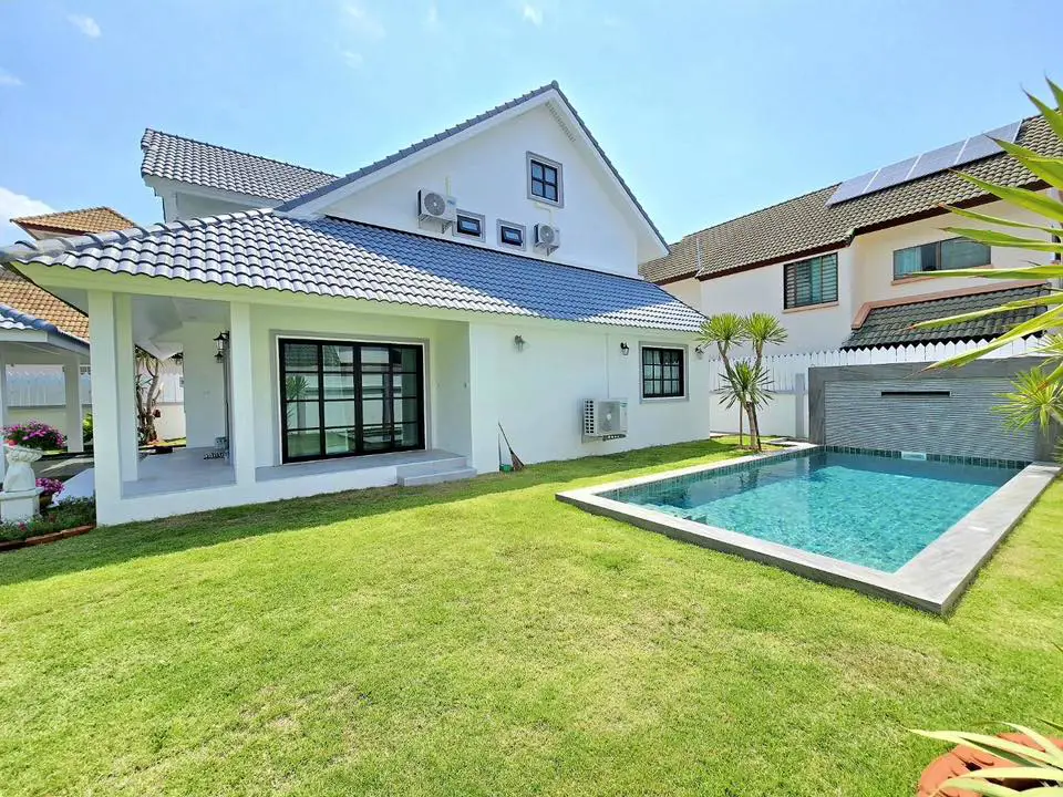 Single-story house for sale with swimming pool, Central Park 5 Village - House - Nong Krabok  - 