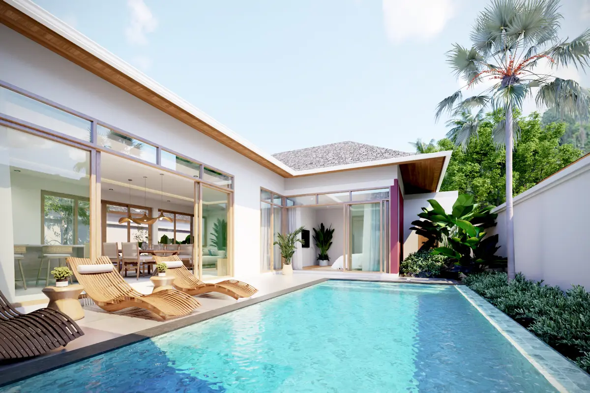 2 Bedroom Modern Balinese Phuvista 3 Naiyang Pool Villa - A27 - House - Sakhu - Sakhu, Thalang District, Phuket