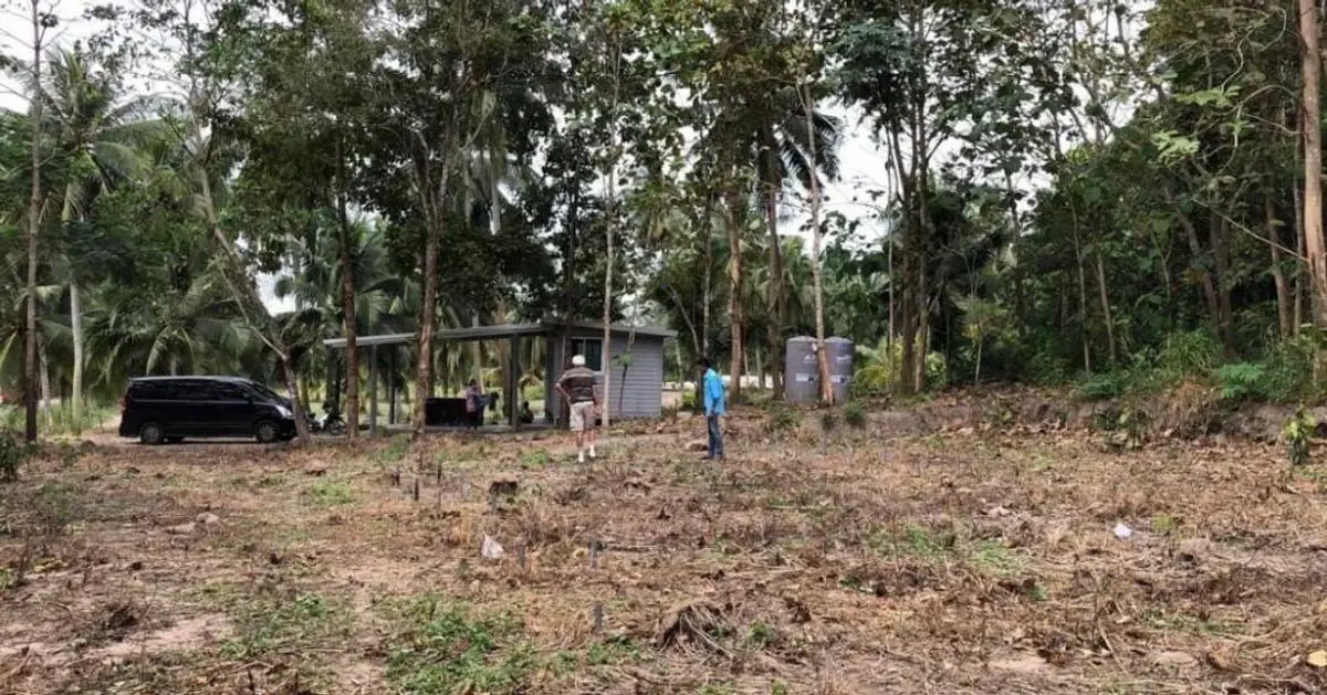 Beautiful land next to a hill near Khao Kheow Open Zoo, 1 rai for sale - Land -  - 