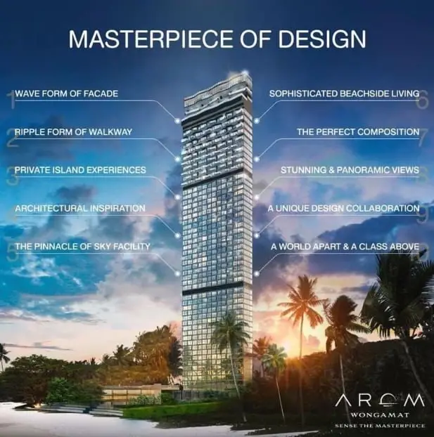 Arom Wong Amat - 2 bedrooms for sale - Condominium -  - 