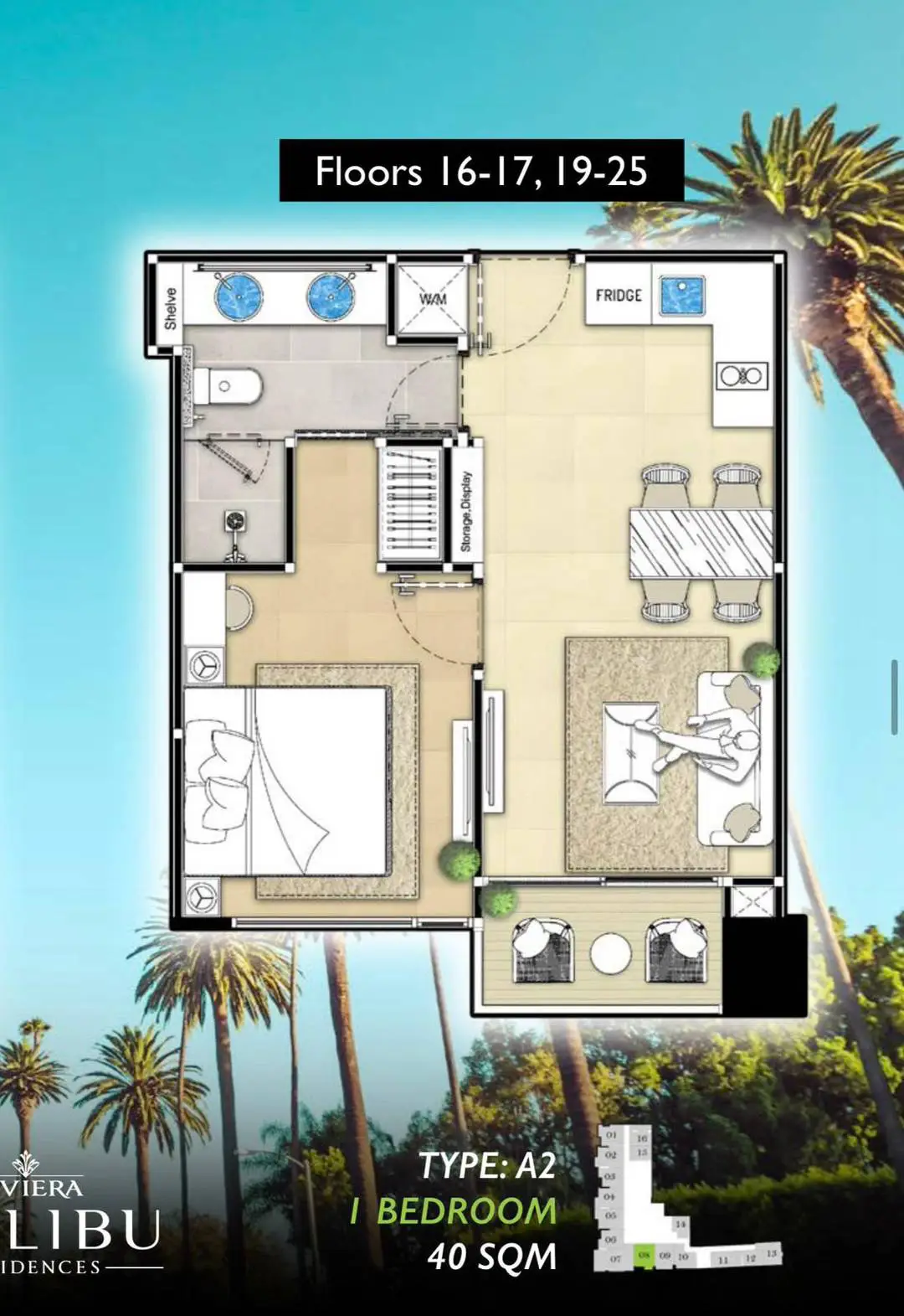 Riviera Malibu Pratumnak 1 Bedroom for sale - Condominium -  - 