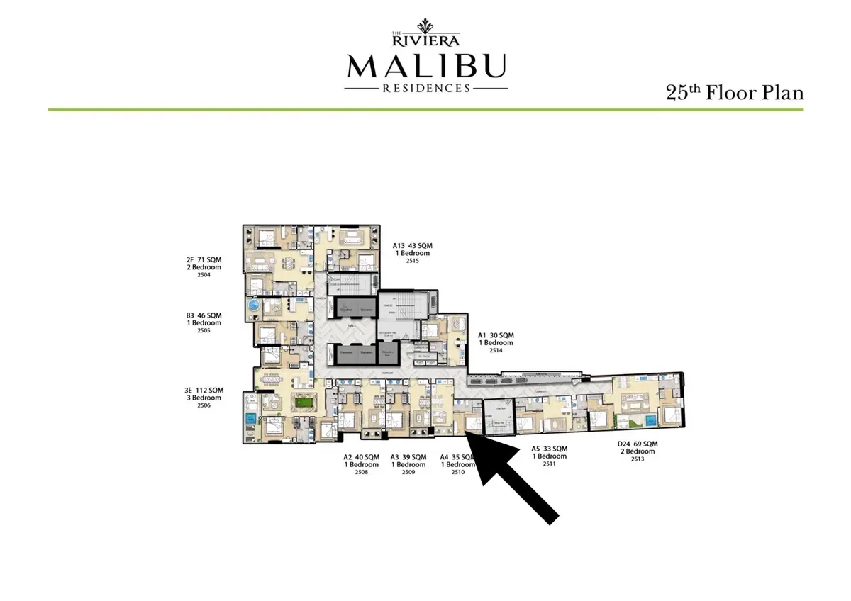 Riviera Malibu Residences, Pratumnak for sale - Condominium -  - 